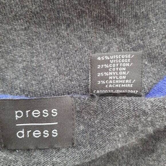 PRESS DRESS Fine Knit Soft & Comfy Sweater Tunic / Mini Dress Gray Sz S - Picture 11 of 12
